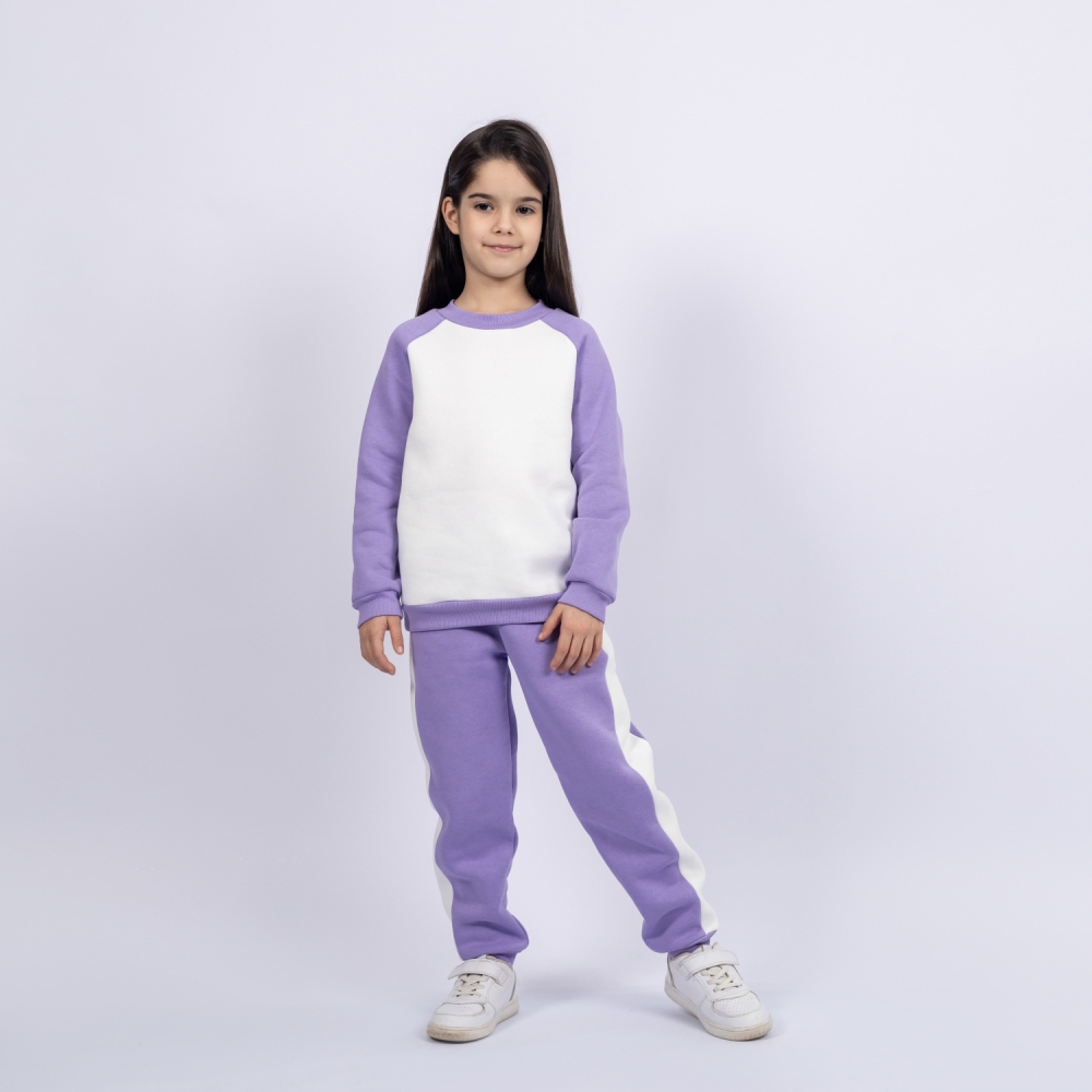 314-Л Свитшот + Штаны, лиловый, хлопок 65%, 35% ПЭ, футер 3-х нитка (начес) 80,86,92