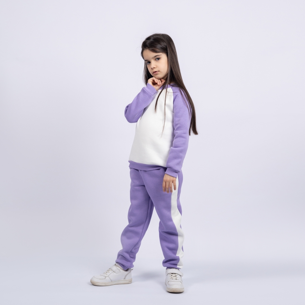 314-Л Свитшот + Штаны, лиловый, хлопок 65%, 35% ПЭ, футер 3-х нитка (начес) 80,86,92