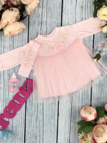 Купить оптом 160-ДР. Платье с повязкой на голову,хлопок 100 % интерлок 74,80,86 в Тюмени