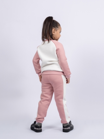 314-ПУ. Свитшот + Штаны, пудра, хлопок 65%, 35% ПЭ, 3-х нитка (начес) 80,86,92,98,104